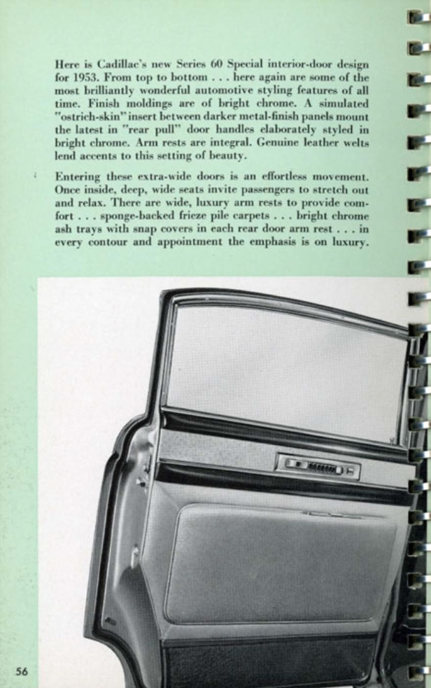 1953 Cadillac Salesmans Data Book Page 51